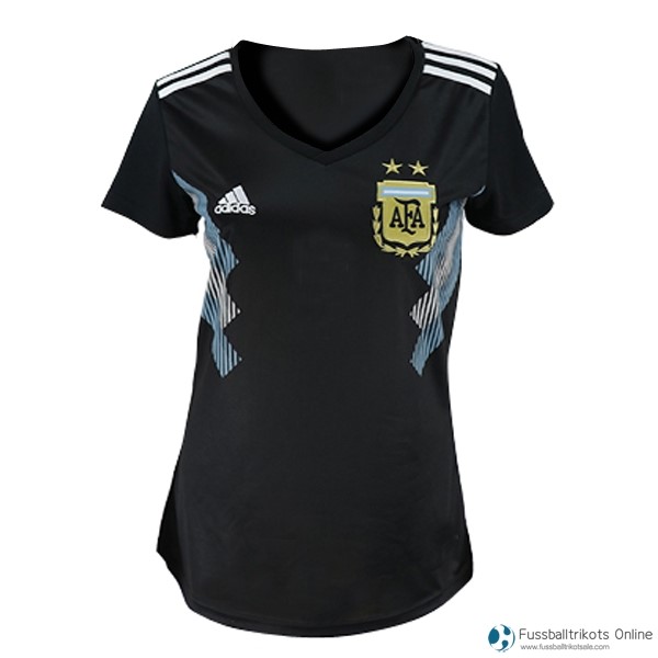 Argentinien Trikot Auswarts Damen 2018 Schwarz Blau Fussballtrikots Günstig